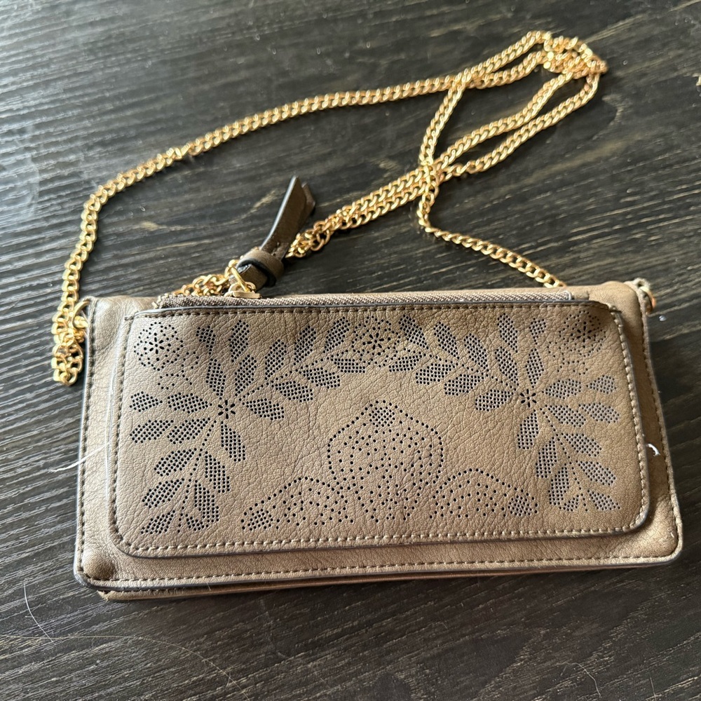 Elegant Green Floral Women's Bag